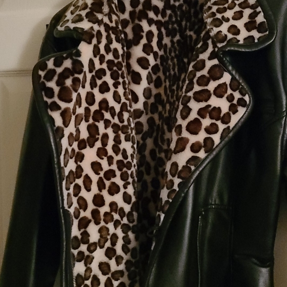 Leather leopard jacket - Picture 5 of 5